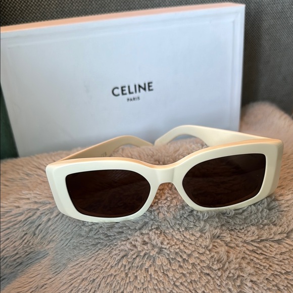Celine Accessories - Celine Ivory Triomphe Sunglasses